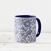 William Morris Pink Rose Wallpaper Pattern Tasse