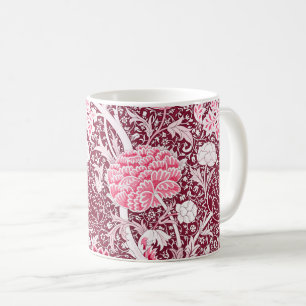 William Morris Pink Roségold Blumenmuster Kaffeetasse