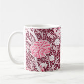 William Morris Pink Roségold Blumenmuster Kaffeetasse (Links)