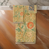William * Morris Pink und Rose 1896 | Badhandtuch Set