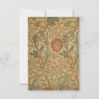 William Morris Pink und Rose Print Dankeskarte