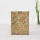 William Morris Pink und Rose Print Dankeskarte (Vorderseite)