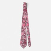 William Morris Pinke Roségold Blumenmuster Krawatte (Vorderseite)