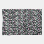 William Morris Pinker Mohn Botanical Viktorianisch Geschirrtuch (Horizontal)