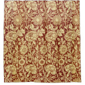William Morris Pinks Red und White Duschvorhang (Vorderseite)