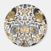 William morris plumpe Blume Magnet (Vorne)