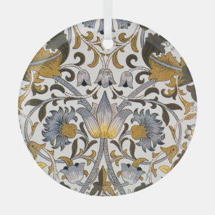 William morris plumpe Blume Ornament Aus Glas