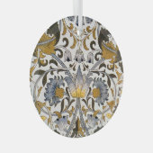 William morris plumpe Blume Ornament Aus Glas (Vorderseite Rechts)