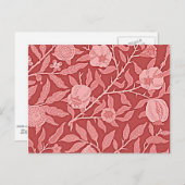 William Morris - Pomegranat-Design Postkarte (Vorne/Hinten)