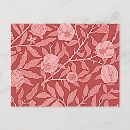 William Morris - Pomegranat-Design Postkarte