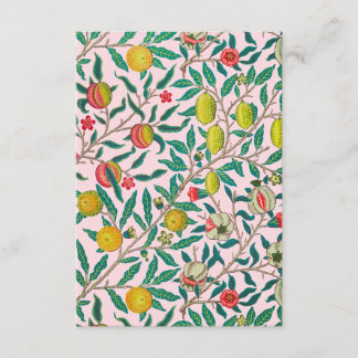 William Morris Pomegranat in rosa Begleitkarte