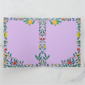 William Morris Pomegranat Violet Card Karte (Innenseite)