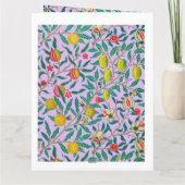 William Morris Pomegranat Violet Card Karte (Rückseite)