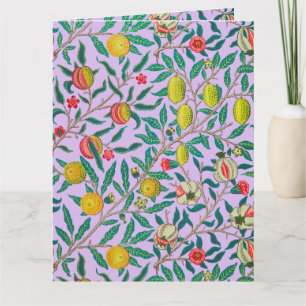 William Morris Pomegranat Violet Card Karte