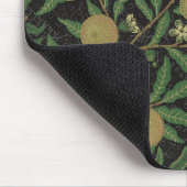 William Morris Pomegranate Black Fruit Mousepad (Ecke)