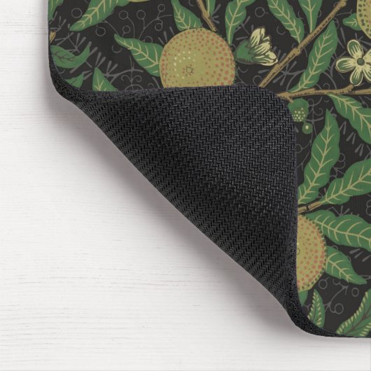 William Morris Pomegranate Black Fruit Mousepad (Ecke)
