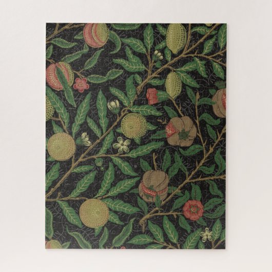 William Morris Pomegranate Black Fruit Puzzle (Vertikal)