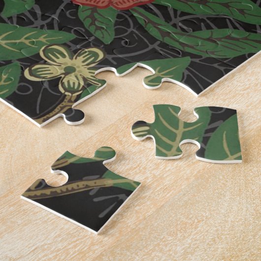 William Morris Pomegranate Black Fruit Puzzle (Seite)