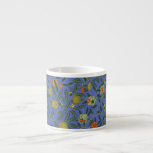 William Morris Pomegranate Blue Colorful Wallpaper Espressotasse
