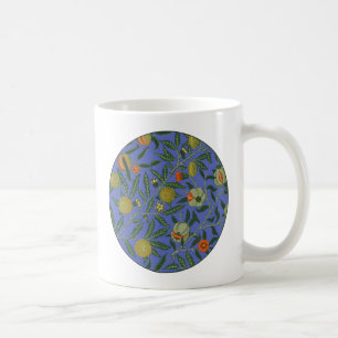 William Morris Pomegranate Blue Colorful Wallpaper Kaffeetasse