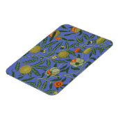 William Morris Pomegranate Blue Colorful Wallpaper Magnet (Linke Seite)