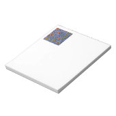 William Morris Pomegranate Blue Colorful Wallpaper Notizblock (Rotiert)