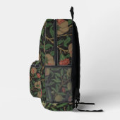 William Morris Pomegranate Classic Frucht Bedruckter Rucksack (Rechts)