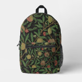 William Morris Pomegranate Classic Frucht Bedruckter Rucksack (Vorderseite)