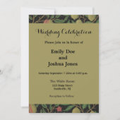 William Morris Pomegranate Classic Frucht Einladung (Vorderseite)