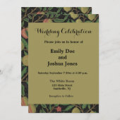 William Morris Pomegranate Classic Frucht Einladung (Vorne/Hinten)