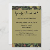 William Morris Pomegranate Classic Frucht Einladung (Vorderseite)