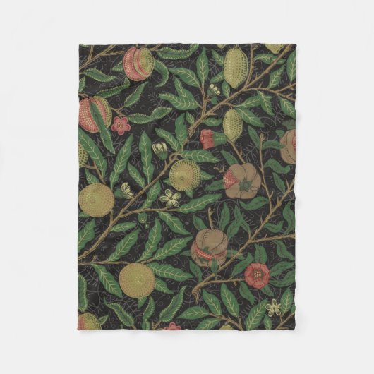 William Morris Pomegranate Classic Frucht Fleecedecke (Vorderseite)