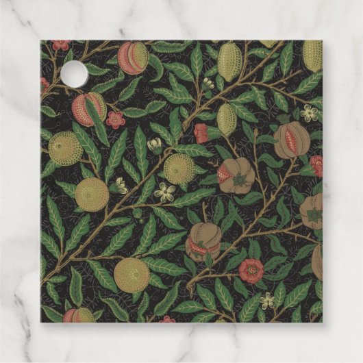 William Morris Pomegranate Classic Frucht Geschenkanhänger (Vorderseite)