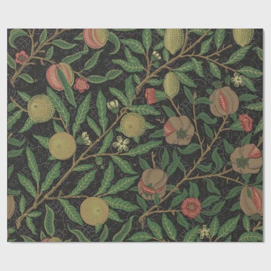 William Morris Pomegranate Classic Frucht Geschenkpapier (Flach)