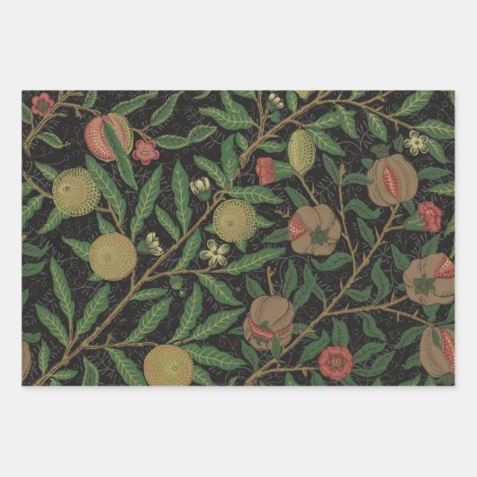 William Morris Pomegranate Classic Frucht Geschenkpapier Set (Vorderseite 2)