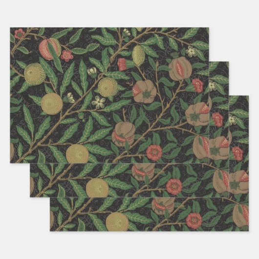William Morris Pomegranate Classic Frucht Geschenkpapier Set (Set)