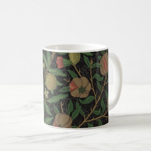 William Morris Pomegranate Classic Frucht Kaffeetasse (VorderseiteRechts)