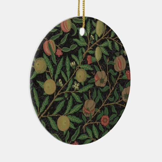 William Morris Pomegranate Classic Frucht Keramik Ornament (Rechts)