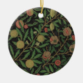 William Morris Pomegranate Classic Frucht Keramik Ornament (Vorne)