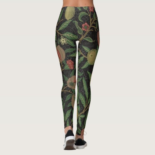 William Morris Pomegranate Classic Frucht Leggings (Rückseite)