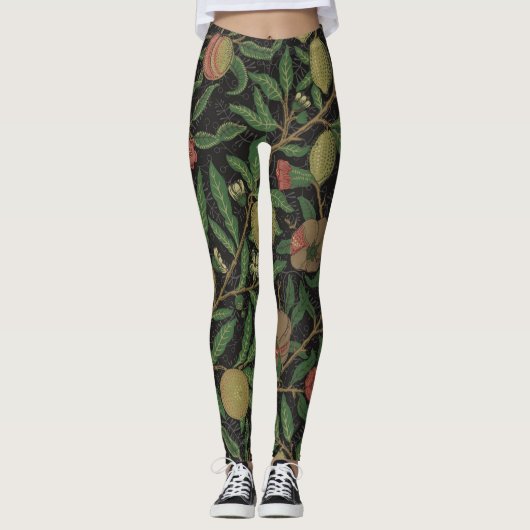 William Morris Pomegranate Classic Frucht Leggings (Vorderseite)