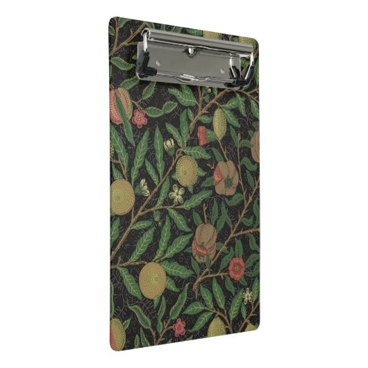 William Morris Pomegranate Classic Frucht Mini Klemmbrett (Schrägansicht)