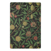 William Morris Pomegranate Classic Frucht Mini Klemmbrett (Rückseite)