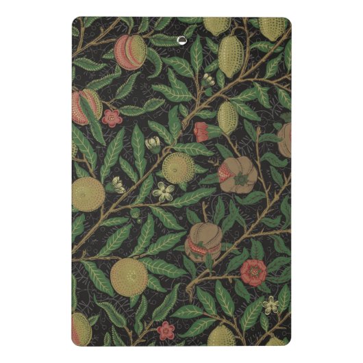 William Morris Pomegranate Classic Frucht Mini Klemmbrett (Rückseite)