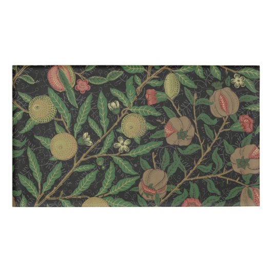 William Morris Pomegranate Classic Frucht Namenschild (Vorderseite)