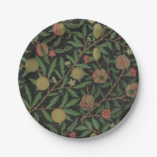 William Morris Pomegranate Classic Frucht Pappteller (Vorderseite)