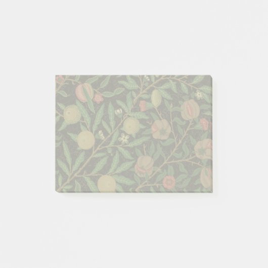 William Morris Pomegranate Classic Frucht Post-it Klebezettel (Vorderseite)