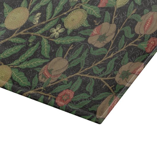 William Morris Pomegranate Classic Frucht Schneidebrett (Ecke)