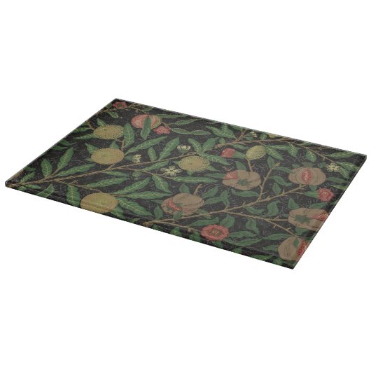 William Morris Pomegranate Classic Frucht Schneidebrett (Ecke)