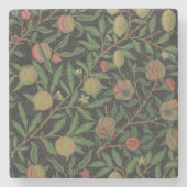 William Morris Pomegranate Classic Frucht Steinuntersetzer (Vorderseite)